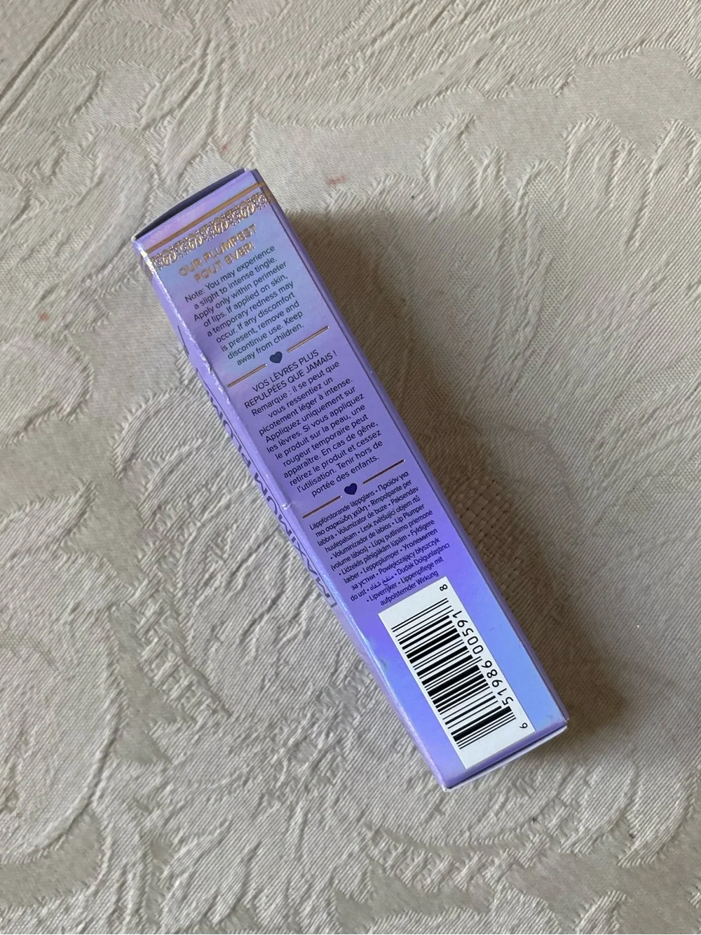 Too Faced Lip Injections LipGloss Maximum Plumping in Blueberry Buzz BNIB